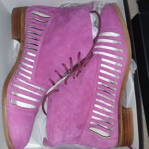 Plomo size 40 boots suede pink yvona